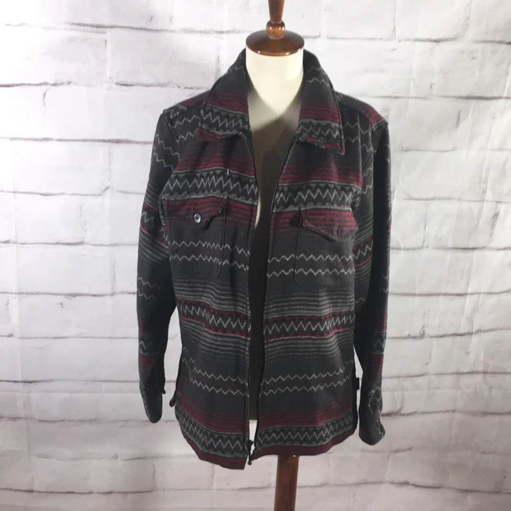 Woolrich Wool Aztec Shacket - Picture 2 of 9